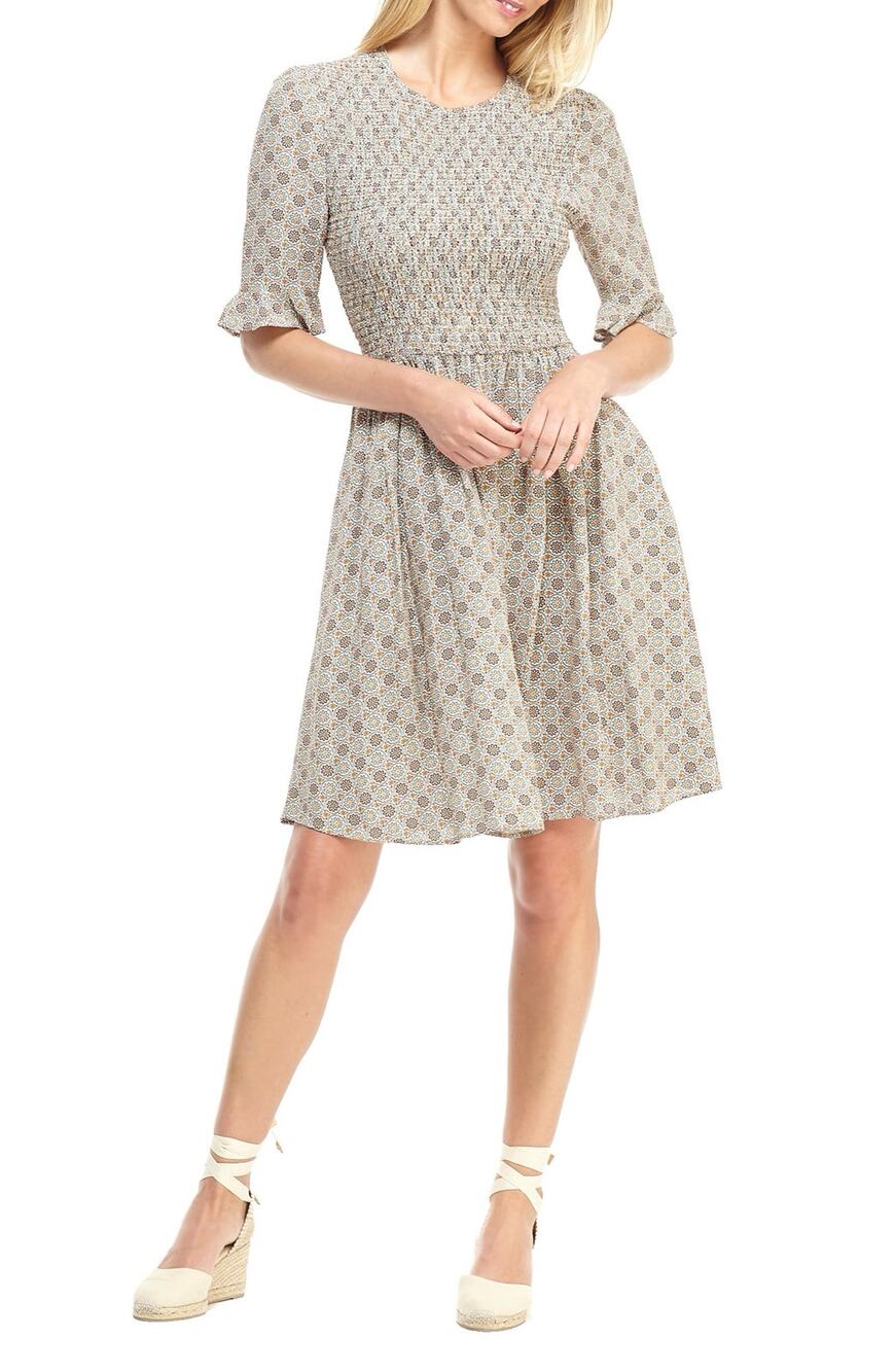 Gal Meets Glam Size 10 Piper Smocked Bodice Fit & Flare Dress Boho Earthy